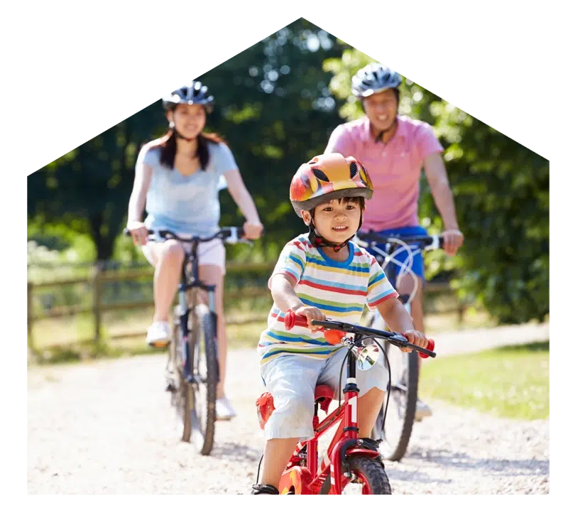 Ottera - Famille en vélo